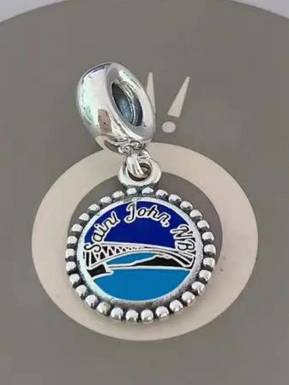 Pandora Saint John .NB Dangle Charm Falls Bridge Unforgettable Moments Pendant